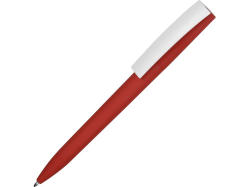 Ручка пластиковая soft-touch шариковая Zorro красная