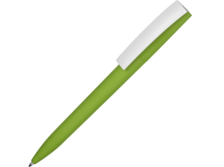 Ручка пластиковая soft-touch шариковая Zorro зеленое яблоко