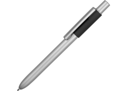 Ручка металлическая шариковая Bobble серо-черная