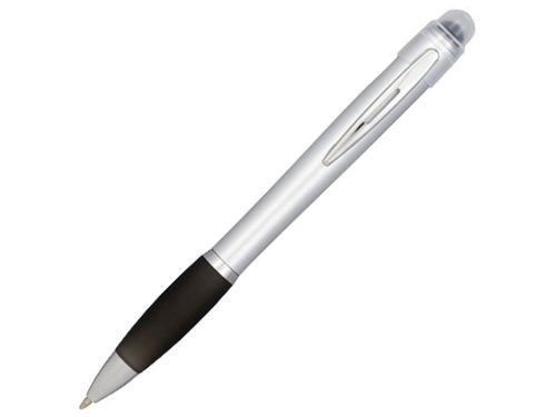 Изображение Ручка шариковая Nash черно-серебристая, чернила черные
