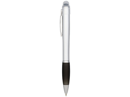 Изображение Ручка шариковая Nash черно-серебристая, чернила черные