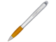 Изображение Ручка пластиковая шариковая Nash серебристо-желтая, чернила черные