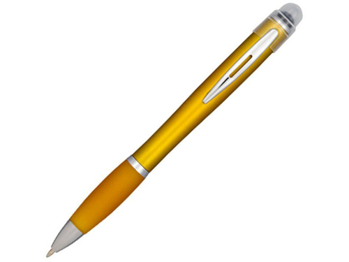 Изображение Ручка пластиковая шариковая Nash желтая, чернила черные