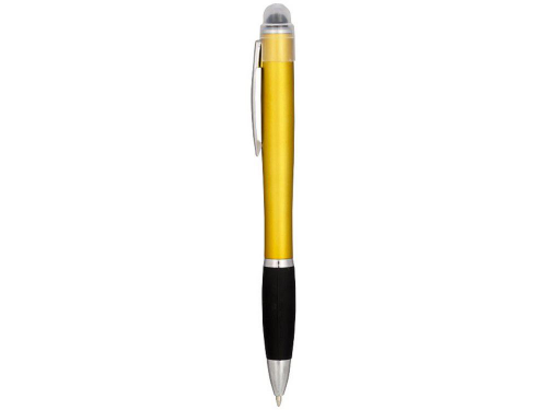 Изображение Ручка пластиковая шариковая Nash черно-желтая, чернила черные