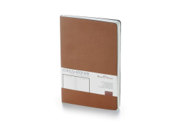 Ежедневник недатированный А5 Megapolis Flex soft-touch светло-коричневый