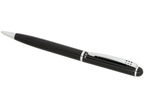Изображение Ручка металлическая шариковая черная, чернила черные