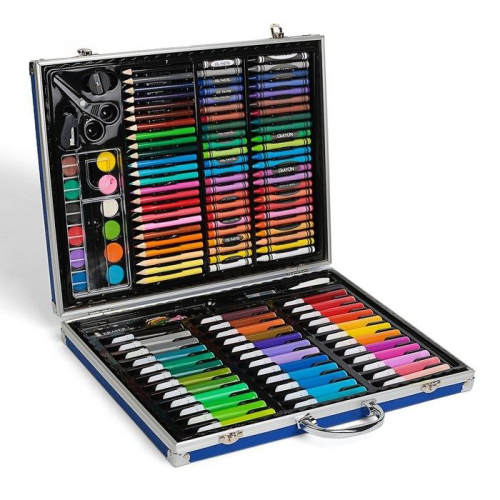 Изображение Набор для рисования чемоданчик синий, 130 предметов 
