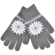 Изображение Перчатки для сенсорных экранов Снежинка, серые