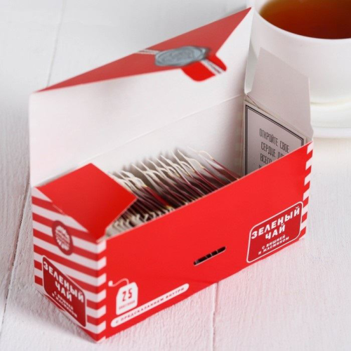 Изображение Чай с предсказанием, 25 пакетиков "Почта любви"