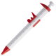 Изображение Ручка шариковая Штангенциркуль, белая с красным