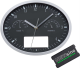 Изображение Часы настенные INSERT3 с термометром и гигрометром, черные