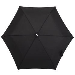 Складной зонт Alu Drop, 3 сложения, механический, черный