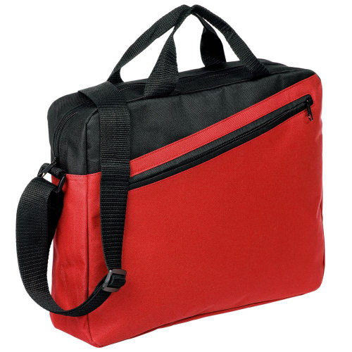 Изображение Конференц-сумка Unit Diagonal, красно-черная