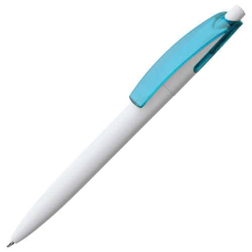 Изображение Ручка шариковая Bento, белая с голубым