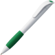 Изображение Ручка шариковая Grip, белая с зеленым