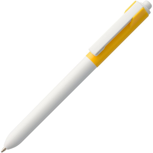 Изображение Ручка шариковая Hint Special, белая с желтым