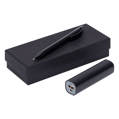 Изображение Набор Couple: аккумулятор и ручка, черный