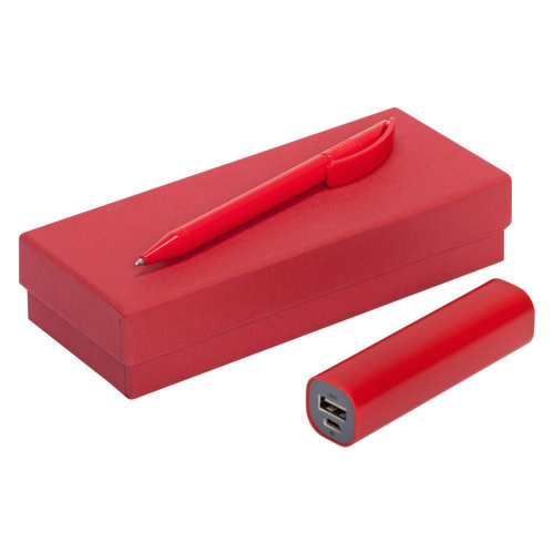 Изображение Набор Couple: аккумулятор и ручка, красный