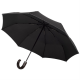 Изображение Складной зонт Wood Classic с серой окантовкой, черный
