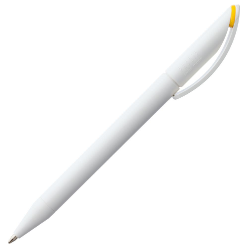 Изображение Ручка шариковая Prodir DS3 TMM-X, белая с желтым