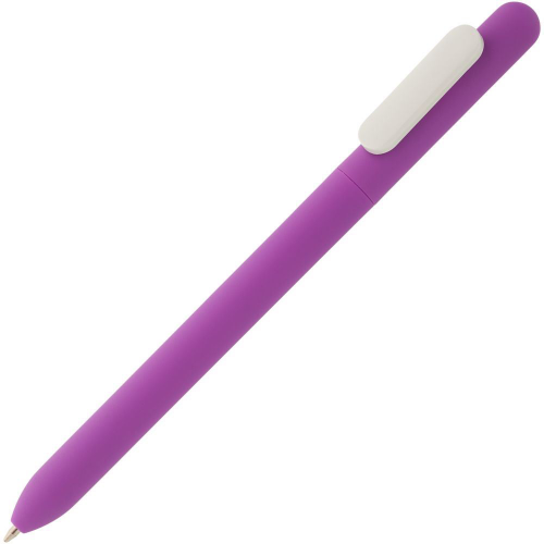 Изображение Ручка шариковая Slider Soft Touch, фиолетовая с белым
