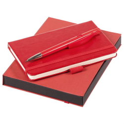 Набор Idea: блокнот и ручка, красный