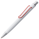 Изображение Ручка шариковая Clamp, белая с красным
