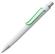 Изображение Ручка шариковая Clamp, белая с зеленым