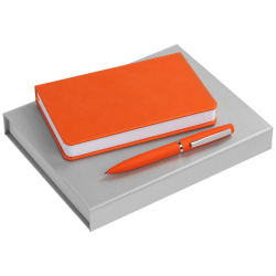 Набор Intact:ежедневник и ручка, оранжевый