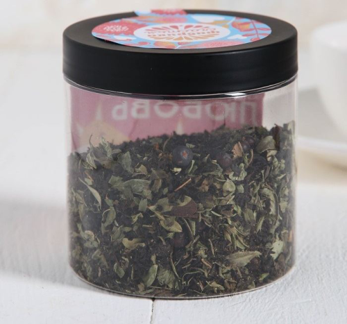 Изображение Черный чай с травами в банке "Ощути любовь", лиса