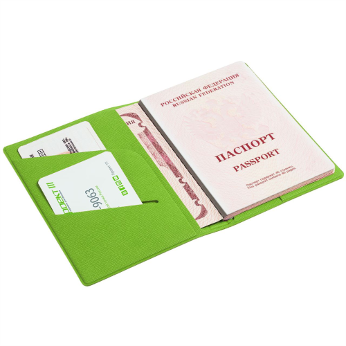 Изображение Обложка для паспорта Devon, зеленая