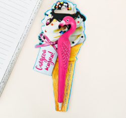 Ручка подарочная "Сладкой жизни" фламинго