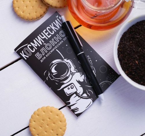 Изображение Набор "Cosmo", чай чёрный 25 г, блокнот, ручка