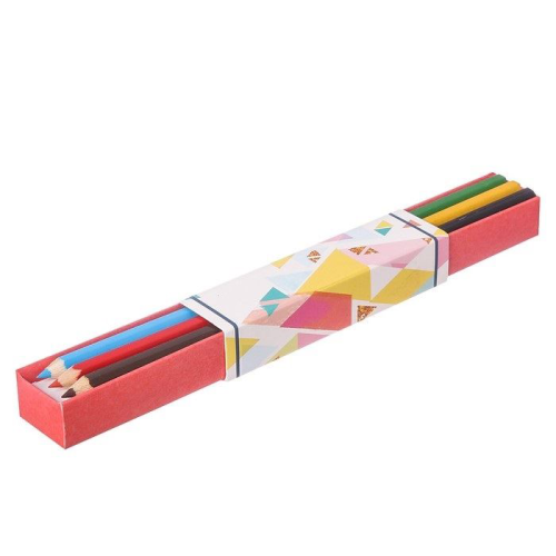 Изображение Подарочный набор "Для хорошего настроения" енот: смешбук с раскраской и карандаши, 6 шт.