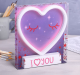 Изображение Светильник сердце неоновый «I love you»