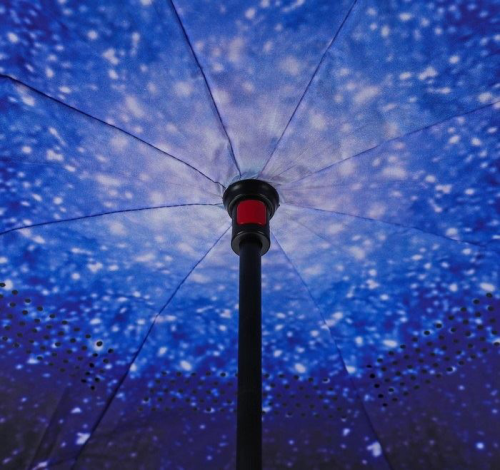 Изображение Зонт двухсторонний наоборот «Космос», трость