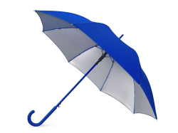 Зонт двухсторонний трость «Silver Color», полуавтомат, синий