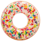 Изображение Круг для плавания Пончик радужный, 114 см, от 9+