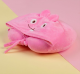 Изображение Дорожная подушка с капюшоном "Розовый зайчик"
