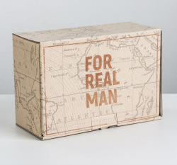 Коробка For real man, 22*15*10 см