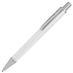 Ручка шариковая, белый/серебристый