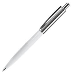Ручка шариковая, белый/серебристый