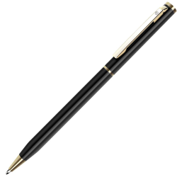 Ручка шариковая, чёрный/золотистый, металл