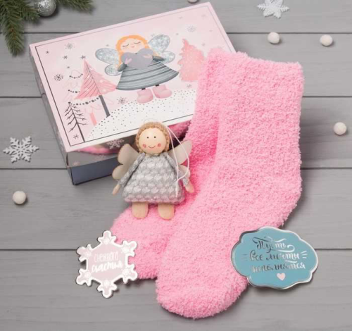 Изображение Подарочный набор "Загадай желание" носки, ёлочная игрушка
