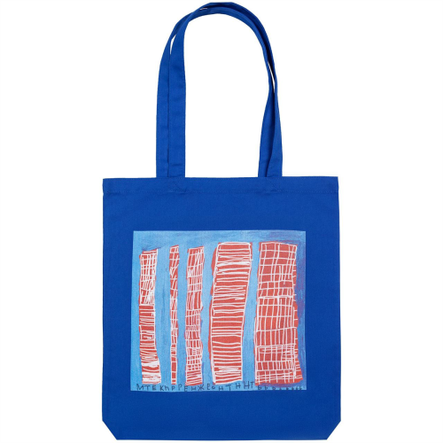 Изображение Холщовая сумка «Небоскребы. Дети Павловска», синяя