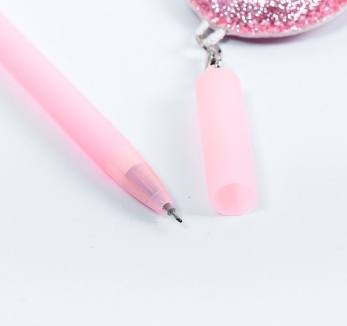 Изображение Ручка - пушистик "Тропическая. Фламинго"
