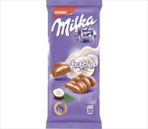 Изображение Шоколад молочный MILKA пористый кокос, 97г