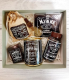 Изображение Мужской бокс: чай черный, открытка с шоколадом, кофейные зерна, мармелад