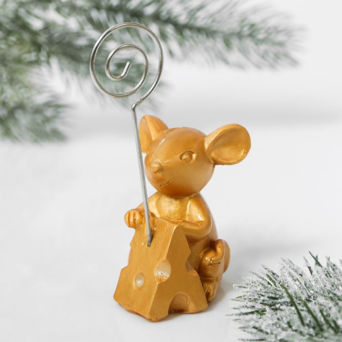 Изображение Визитница - Фигурка с держателем «Золотая мышка»