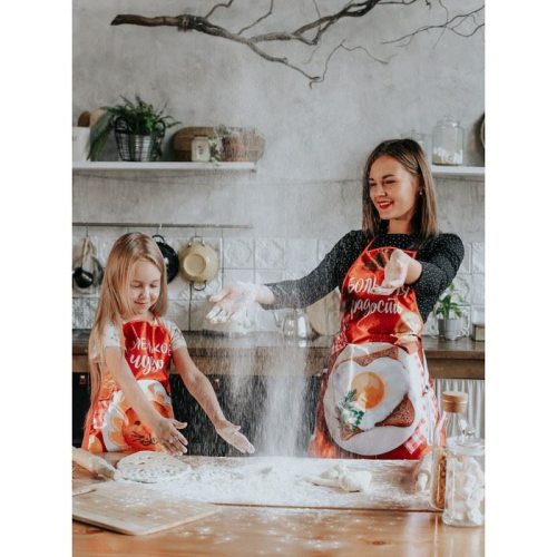 Изображение Набор фартуков для взрослого и ребенка Кухонные радости